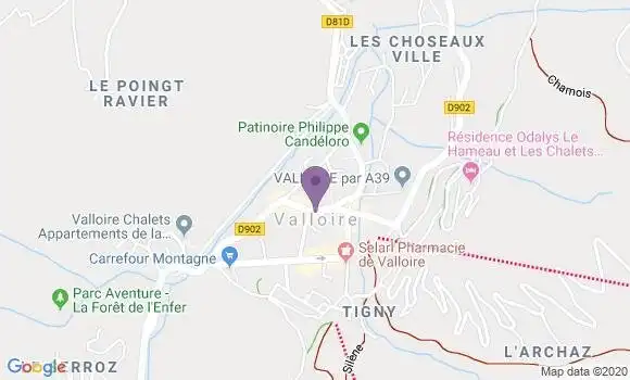 Localisation Valloire Bp - 73450