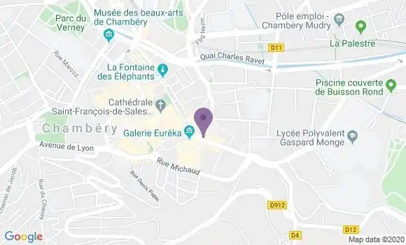 Localisation Chambéry Curial Bp - 73000