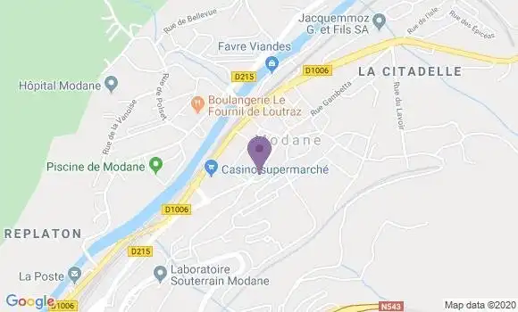 Localisation Modane Ville Bp - 73500