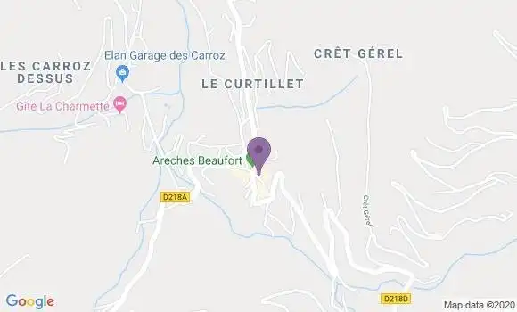 Localisation Areches Bp - 73270