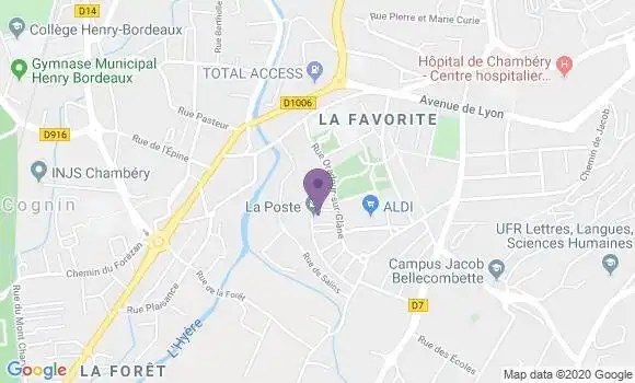 Localisation Chambery le Biollay Bp - 73010