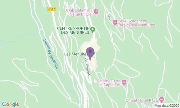 Localisation Les Menuires Bp - 73440