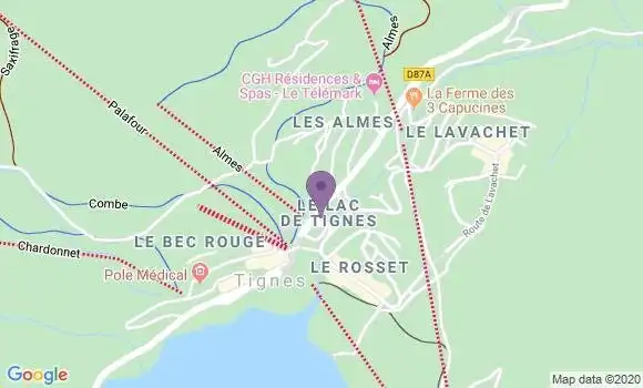 Localisation Tignes Principal Bp - 73321