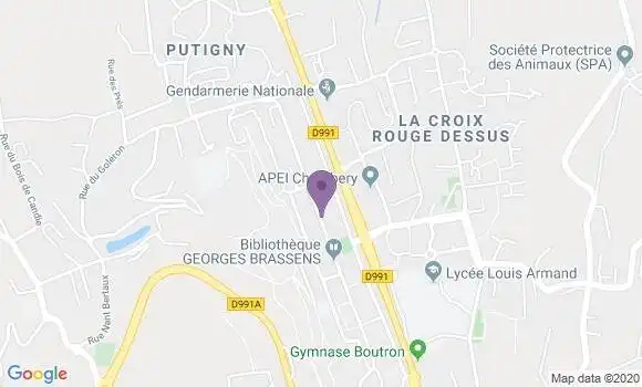 Localisation Chambery Quartier des Combes Bp - 73020