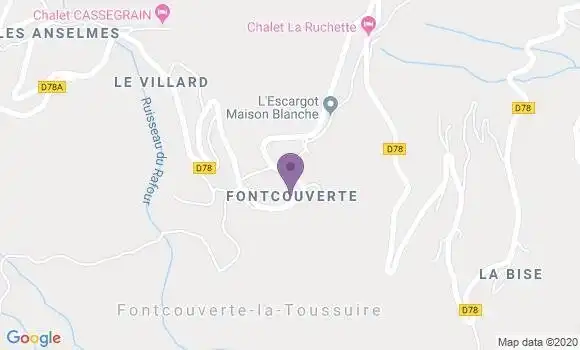Localisation La Toussuire Ap - 73300