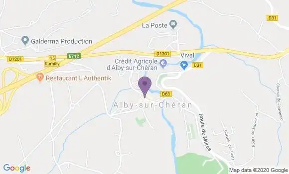 Localisation Alby sur Cheran - 74540