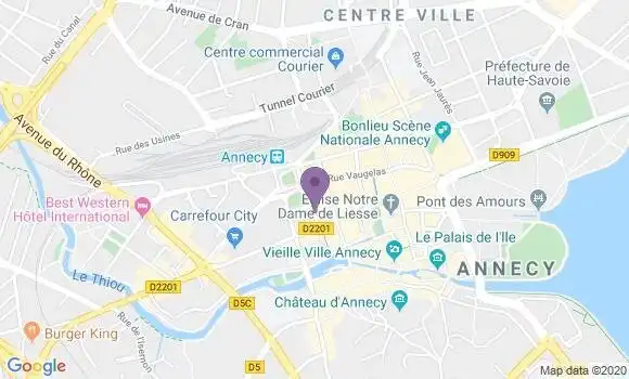 Localisation Annecy R P - 74000