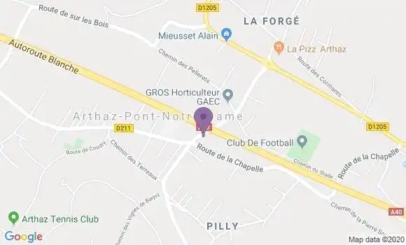 Localisation Arthaz Pont Notre Dame Ap - 74380