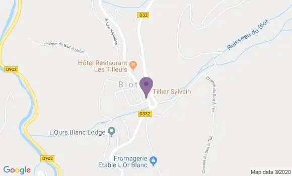 Localisation Le Biot Ap - 74430