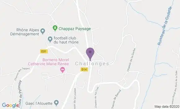 Localisation Challonges Ap - 74910