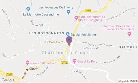 Localisation Chatillon sur Cluses Ap - 74300
