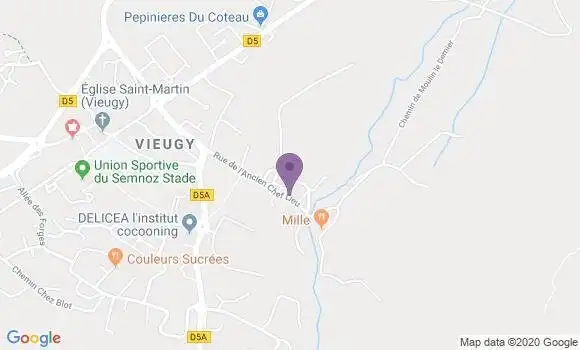 Localisation Chavanod Bp - 74650