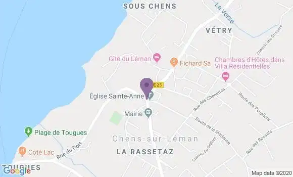 Localisation Chens sur Leman Ap - 74140