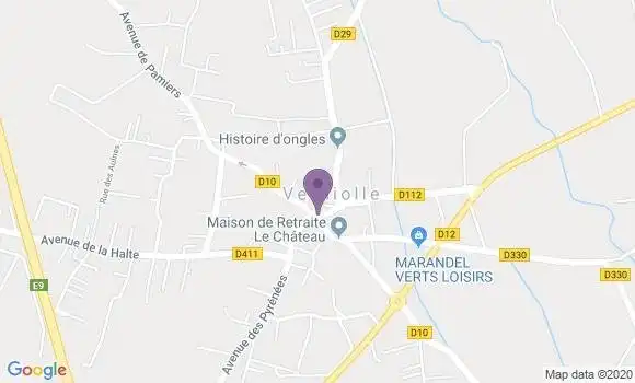 Localisation Verniolle Bp - 09340