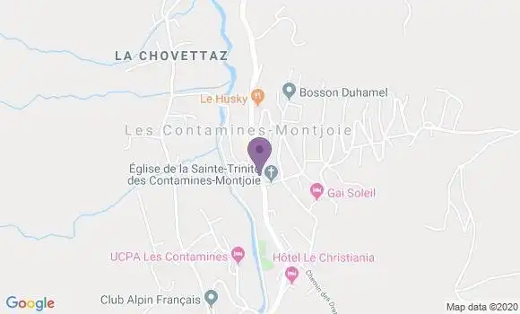 Localisation Les Contamines Montjoie Bp - 74170
