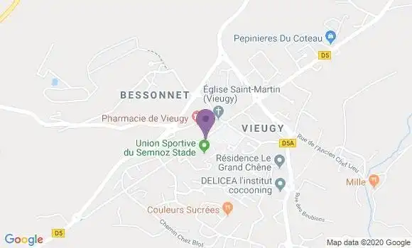 Localisation Vieugy Ap - 74600