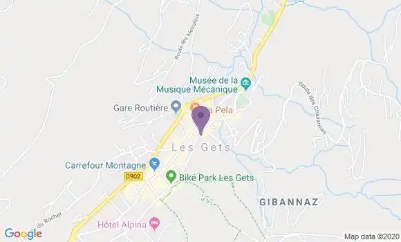 Localisation Les Gets Bp - 74260