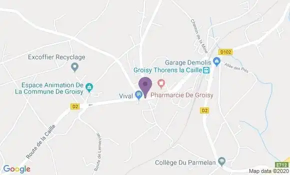Localisation Groisy Bp - 74570