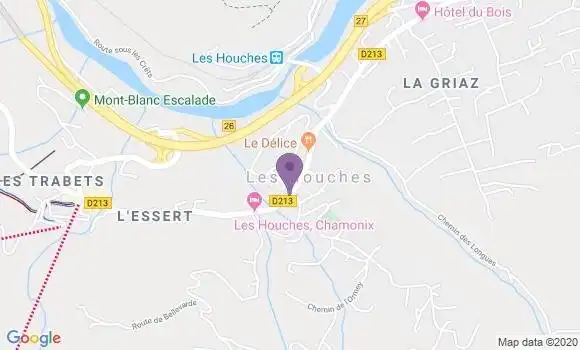 Localisation Les Houches Bp - 74310