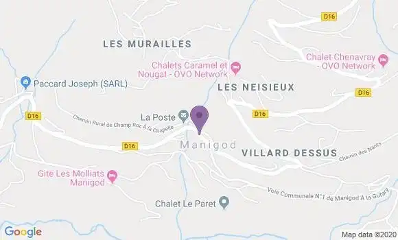Localisation Manigod Bp - 74230