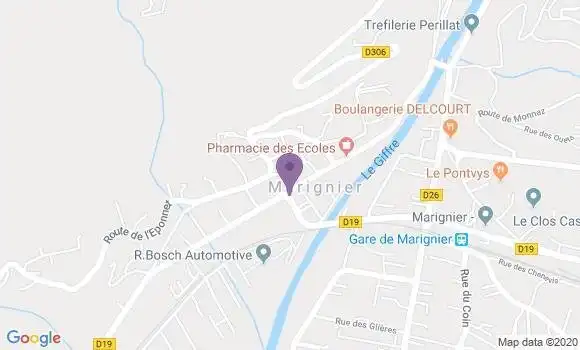 Localisation Marignier Bp - 74970
