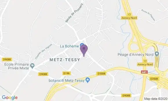 Localisation Metz Tessy Bp - 74370