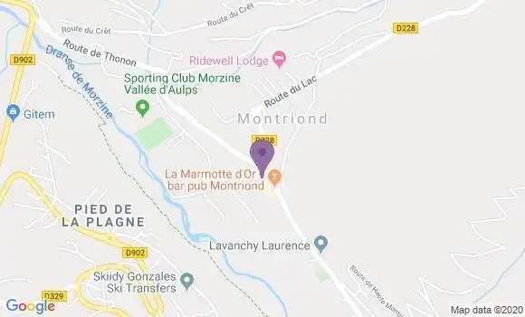 Localisation Montriond Bp - 74110