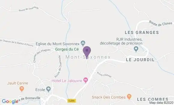 Localisation Mont Saxonnex Bp - 74130