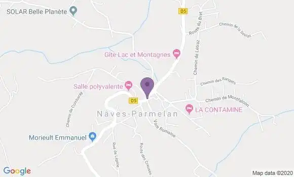 Localisation Naves Parmelan Bp - 74370