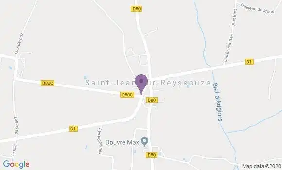Localisation St Jean sur Reyssouze Ap - 01560