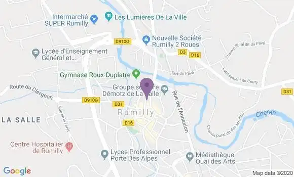 Localisation Rumilly - 74150