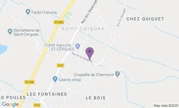 Localisation Saint Cergues Bp - 74140