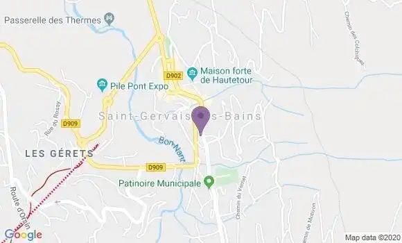 Localisation Saint Gervais les Bains Bp - 74170