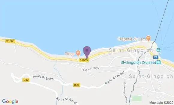 Localisation Saint Gingolph - 74500