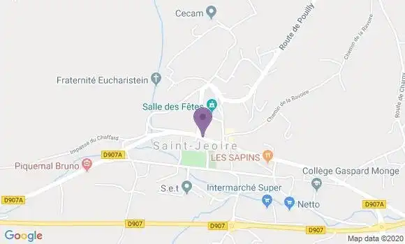 Localisation Saint Jeoire En Faucigny Bp - 74490