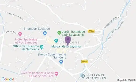 Localisation Samoens Bp - 74340
