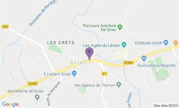 Localisation Sciez Bp - 74140