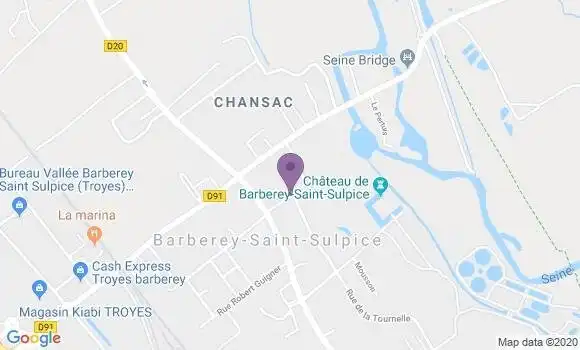 Localisation Barberey Saint Sulpice Bp - 10600