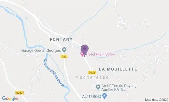 Localisation Vacheresse Ap - 74360