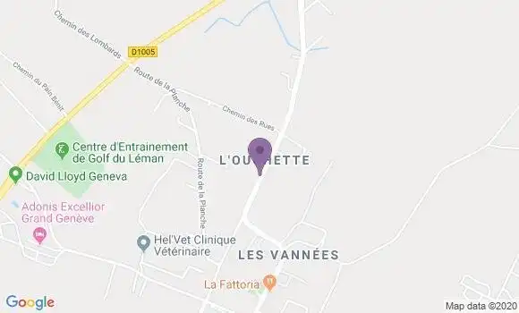 Localisation Veigy Foncenex Bp - 74140