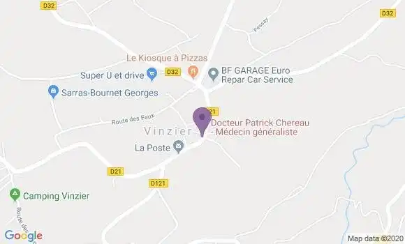 Localisation Vinzier Ap - 74500