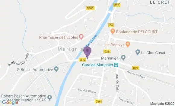 Localisation Vougy Bp - 74130