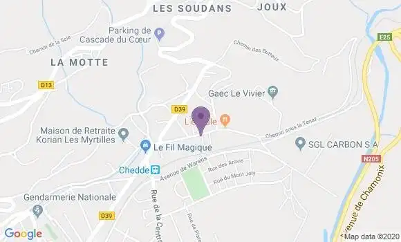 Localisation Chedde Bp - 74190