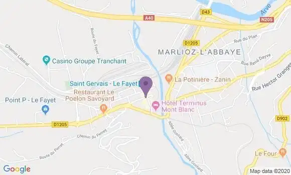 Localisation Le Fayet - 74190