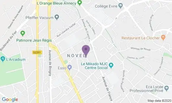 Localisation Annecy Novel Bp - 74000