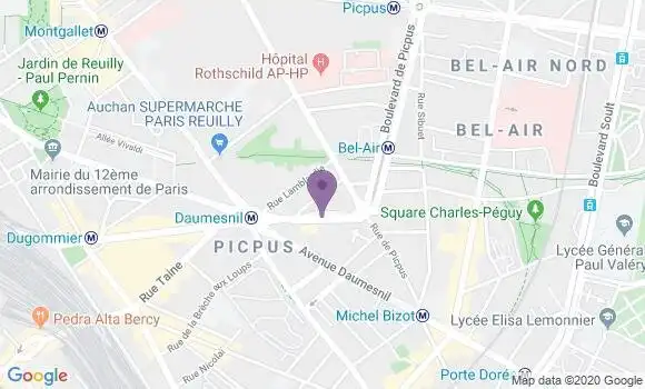 Localisation Paris Tahiti - 75012