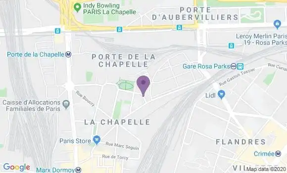 Localisation Paris Tristan Tzara Bp - 75018