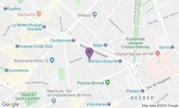 Localisation Paris Francois Bonvin - 75015