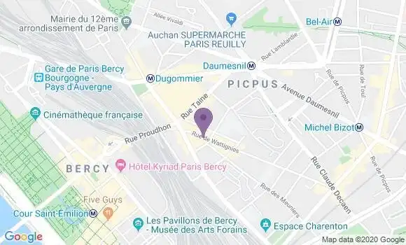 Localisation Paris Breche Aux Loups - 75012