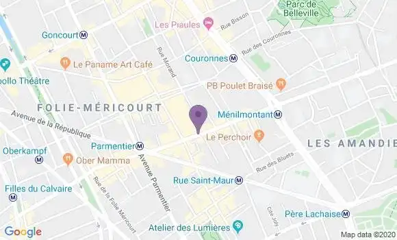 Localisation Paris Saint Maur - 75011